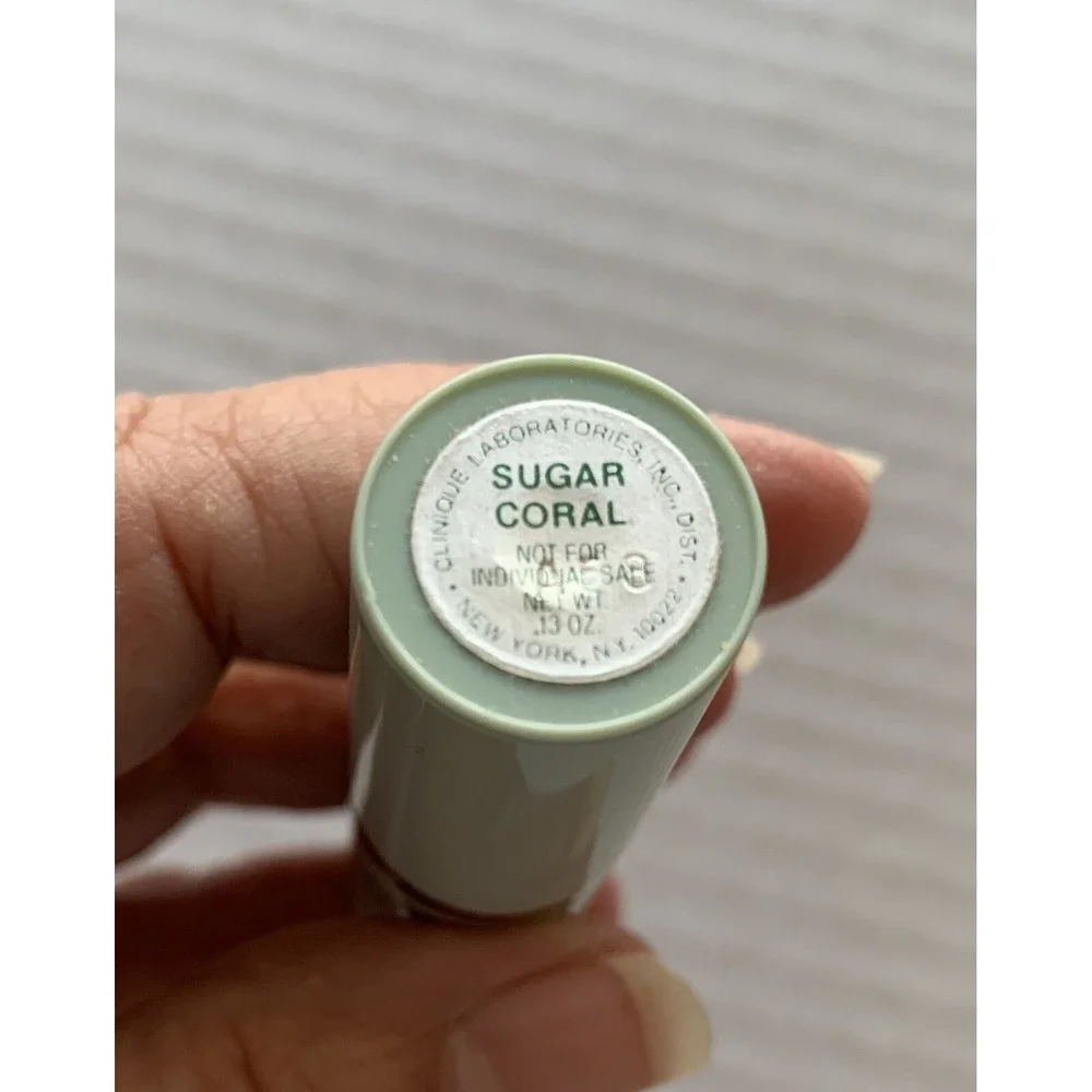 Clinique Lipstick SUGAR CORAL Green Case New Unused USA